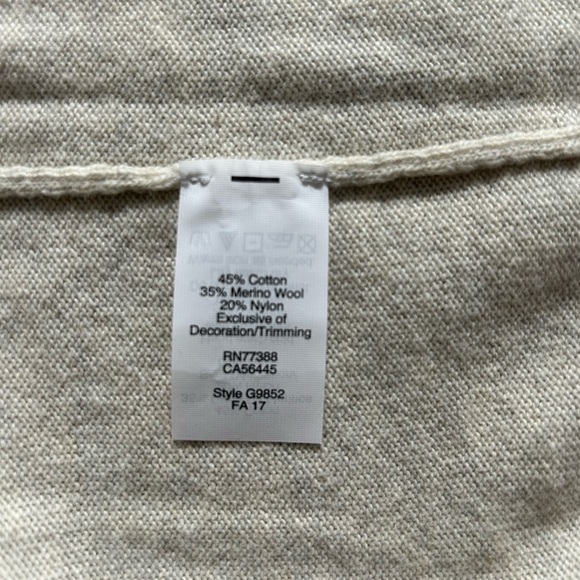 Like New J Crew Sweater with Embroidered Gold Dots - Picture 7 of 8